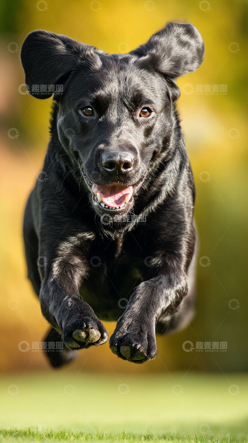 高清大图下载【趣麦麦图】拉布拉多   黑色    汪汪  