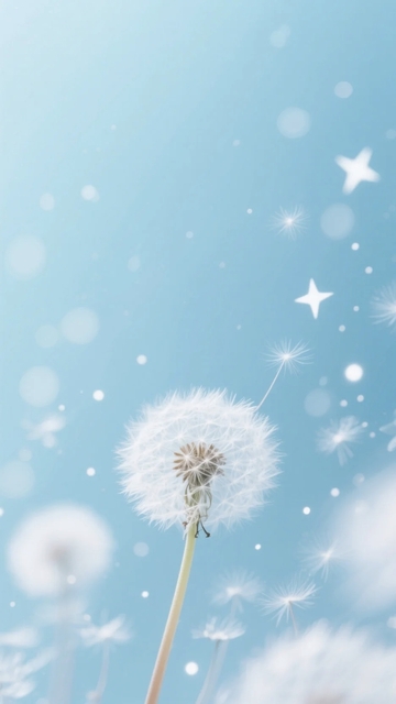 梦幻蒲公英背景1