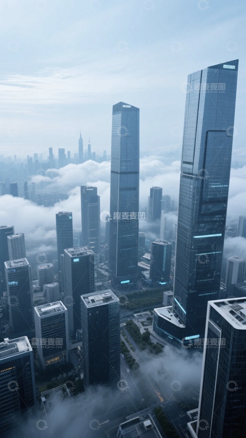 高清大图下载【趣麦麦图】都市的摩天大楼