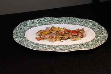 黑松露松茸炒爽肉