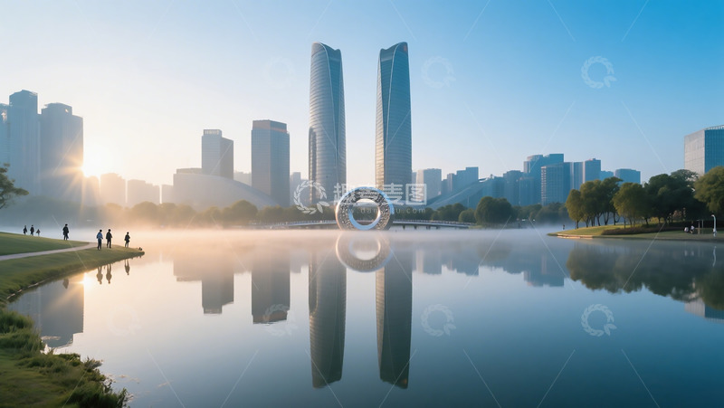 高清大图下载【趣麦麦图】成都金融城实拍摄影