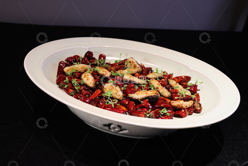 高清大图下载【趣麦麦图】椒麻辣炒羊肚菌