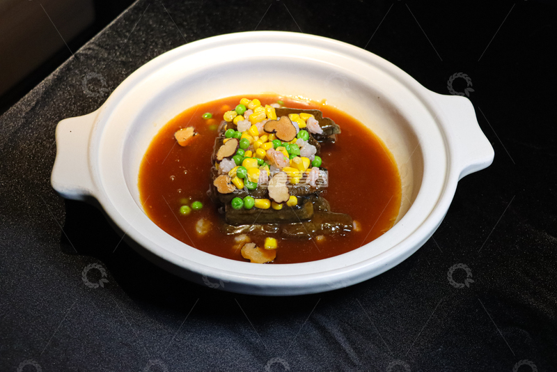 高清大图下载【趣麦麦图】黑松露鲍汁黑豆醇