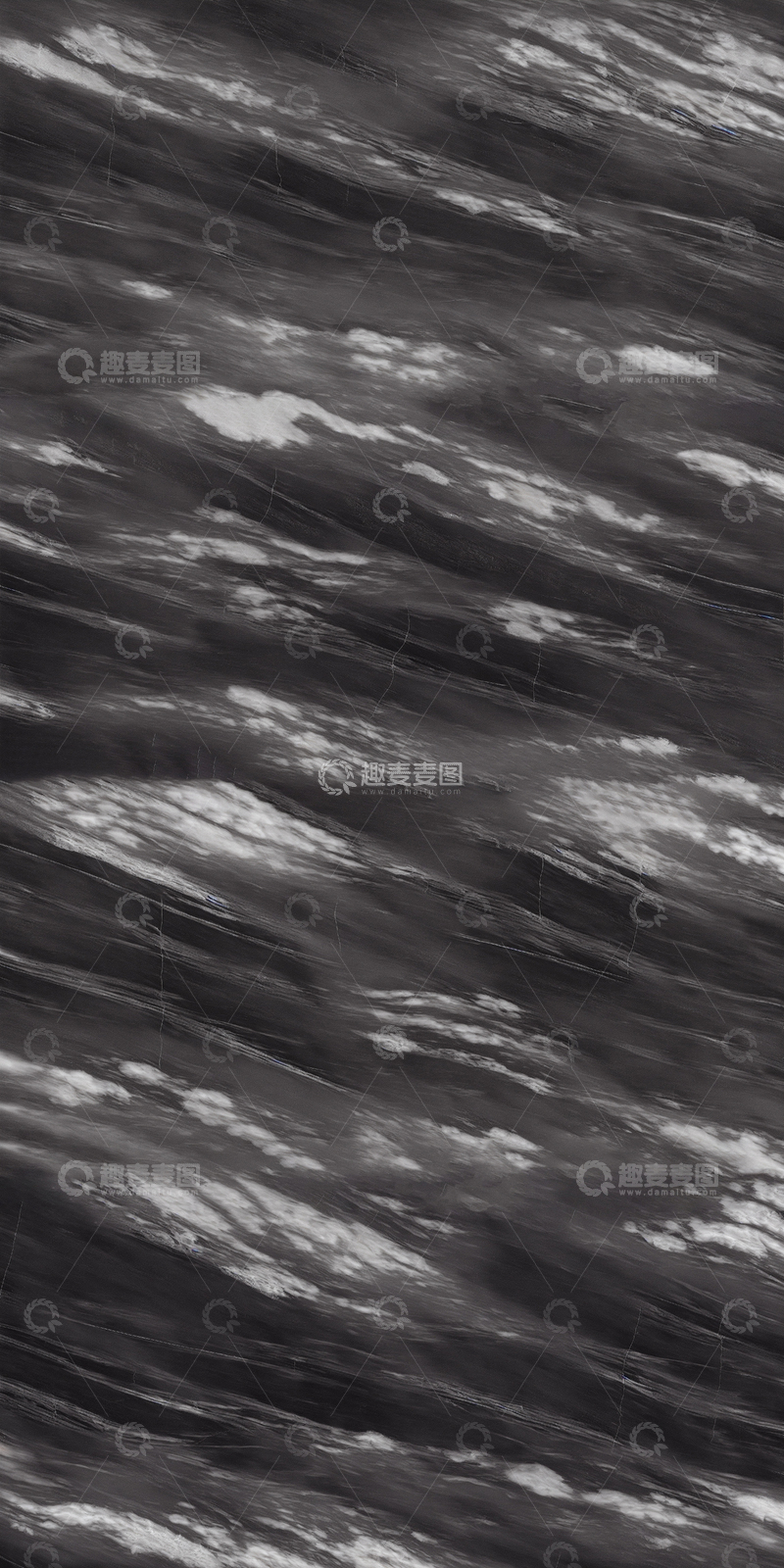 高清大图下载【趣麦麦图】云雾黑白大理石表面肌理石材大板