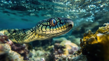 一条小鳄鱼摄影