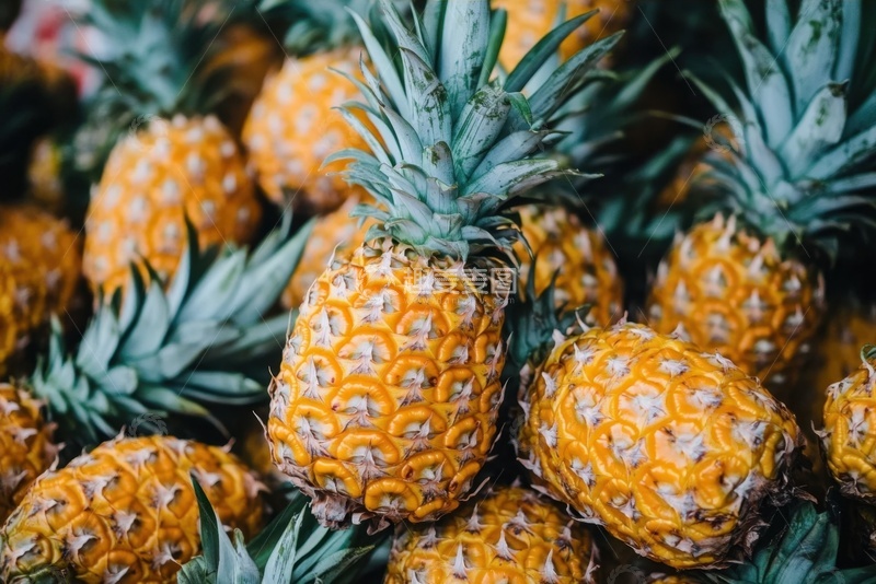 高清大图下载【趣麦麦图】一堆菠萝水果食物