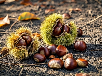 秋天丰收的板栗2