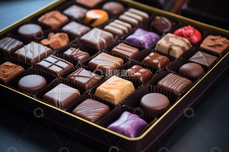 高清大图下载【趣麦麦图】-精致的巧克力摆盘