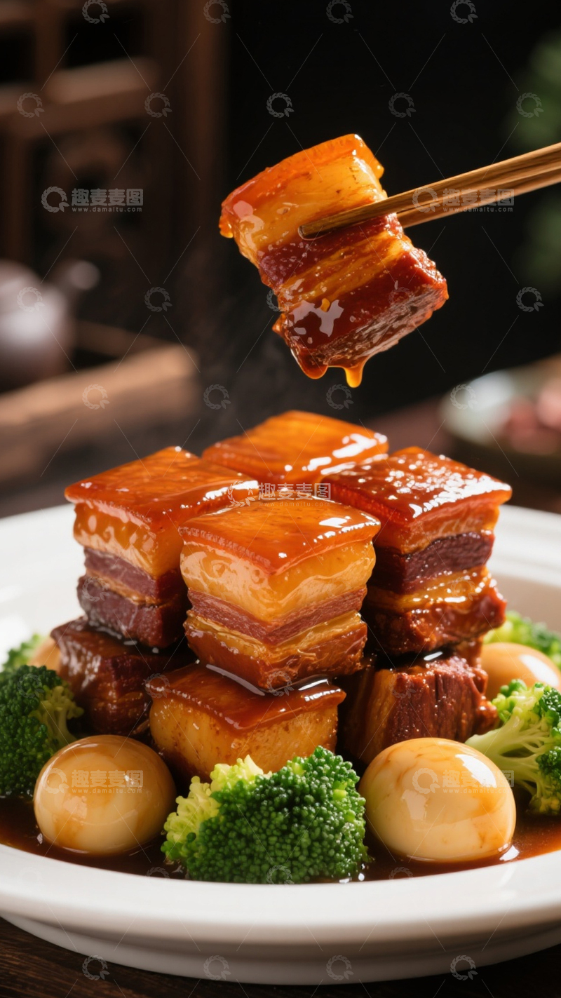 高清大图下载【趣麦麦图】红烧肉东坡肉美食