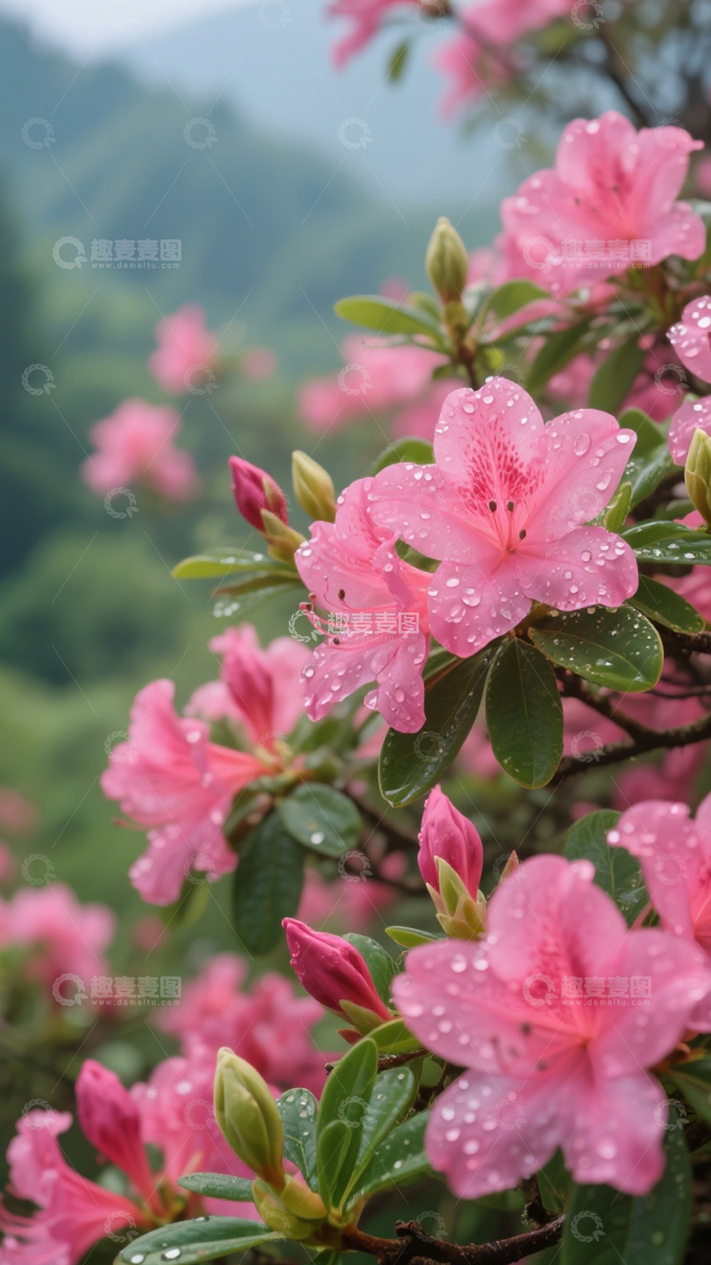 高清大图下载【趣麦麦图】满山绽放杜鹃花