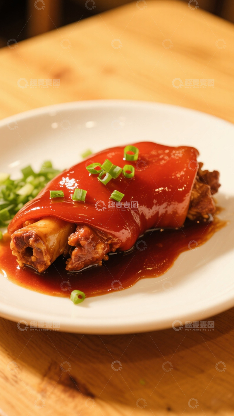 高清大图下载【趣麦麦图】红烧好吃的肘子