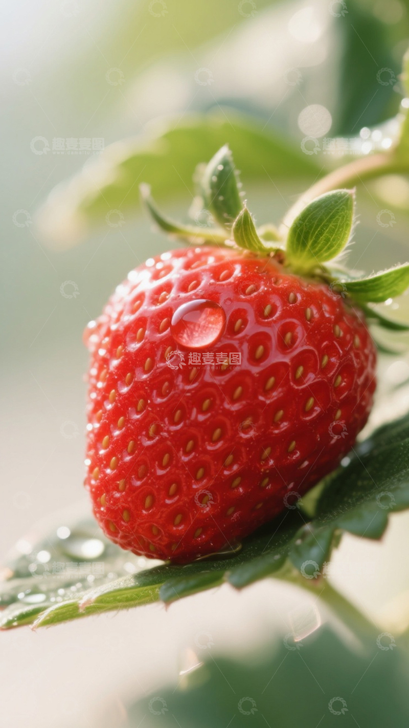 高清大图下载【趣麦麦图】红色的大草莓