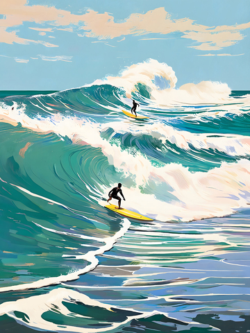 与海浪博弈的快乐