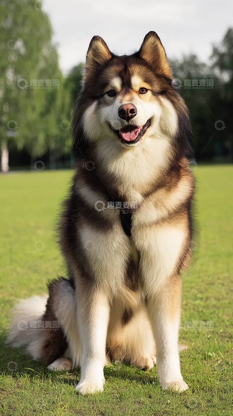 高清大图下载【趣麦麦图】雪橇犬  可爱   汪汪 