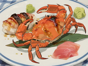 漫画插画大闸蟹9