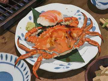 漫画插画大闸蟹5