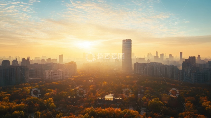 高清大图下载【趣麦麦图】城市高楼建筑风景