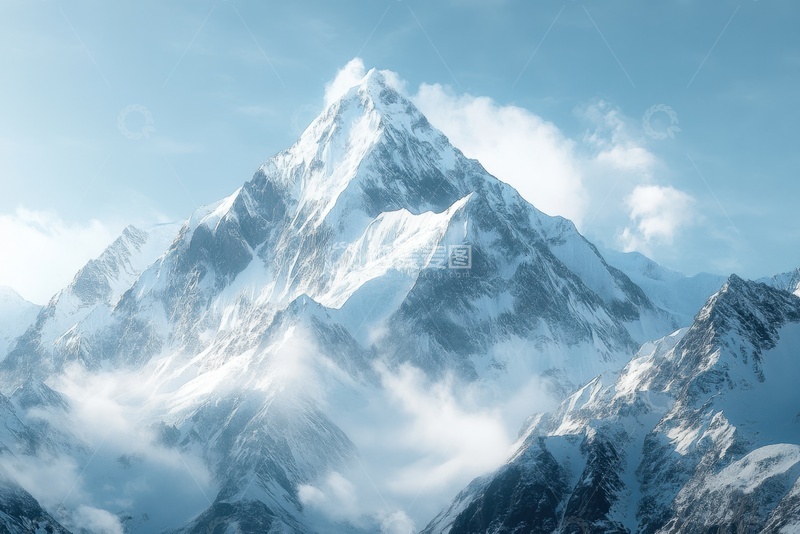 高清大图下载【趣麦麦图】雪山山峰自然美景