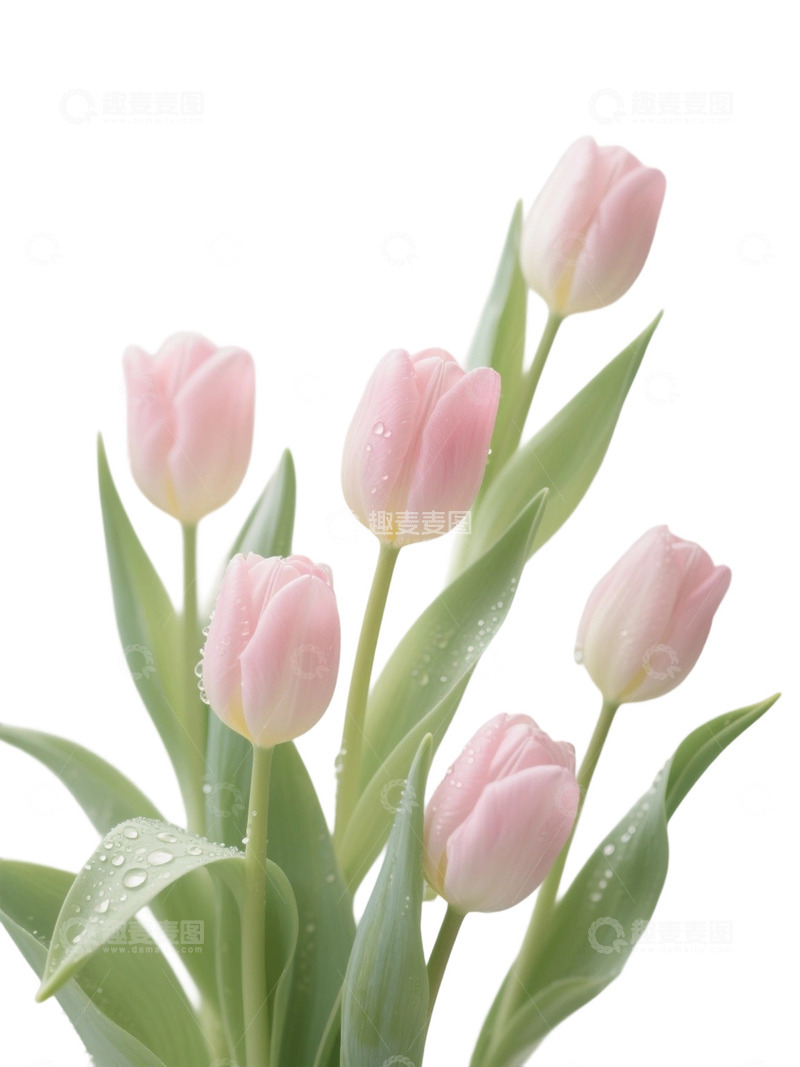 高清大图下载【趣麦麦图】郁金香花束免扣写实主题3