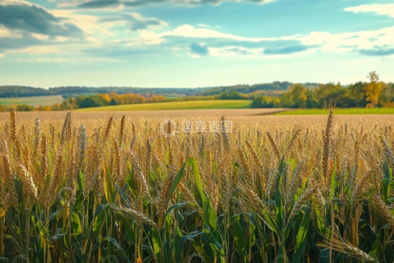 高清大图下载【趣麦麦图】成熟的麦田农田