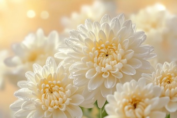 盛开的大朵菊花