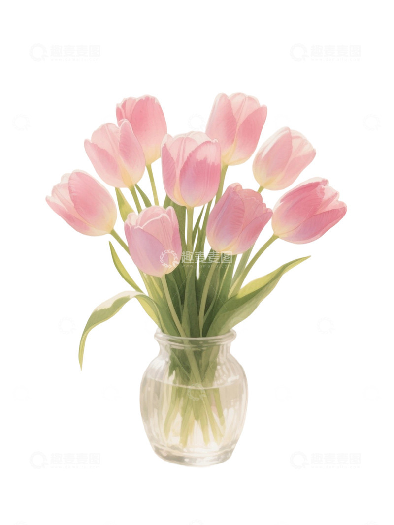 高清大图下载【趣麦麦图】郁金香花束免扣写实主题17