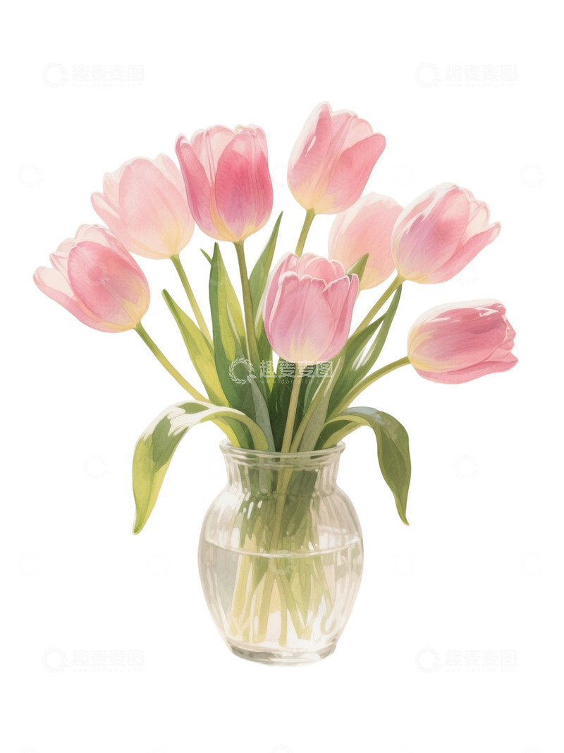 高清大图下载【趣麦麦图】郁金香花束免扣写实主题16