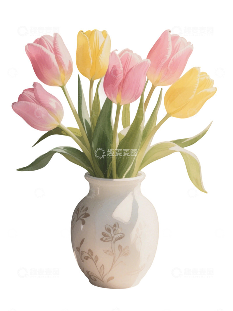 高清大图下载【趣麦麦图】郁金香花束免扣写实主题71