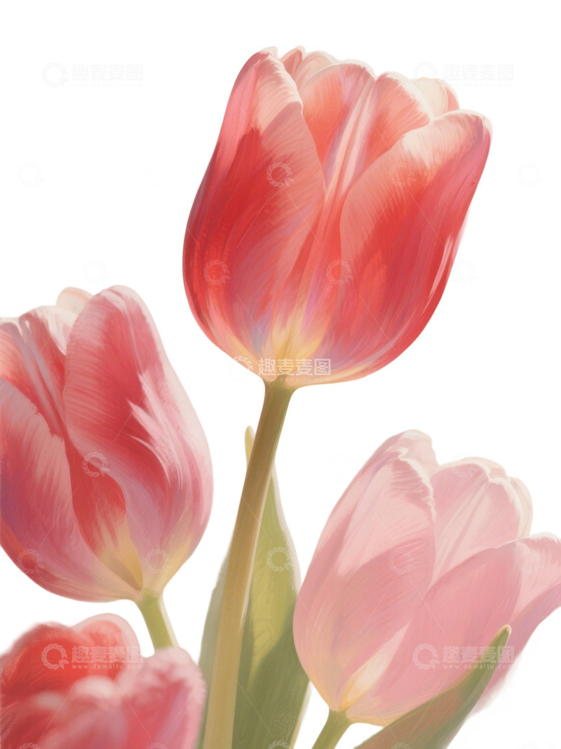 高清大图下载【趣麦麦图】郁金香花束免扣写实主题152