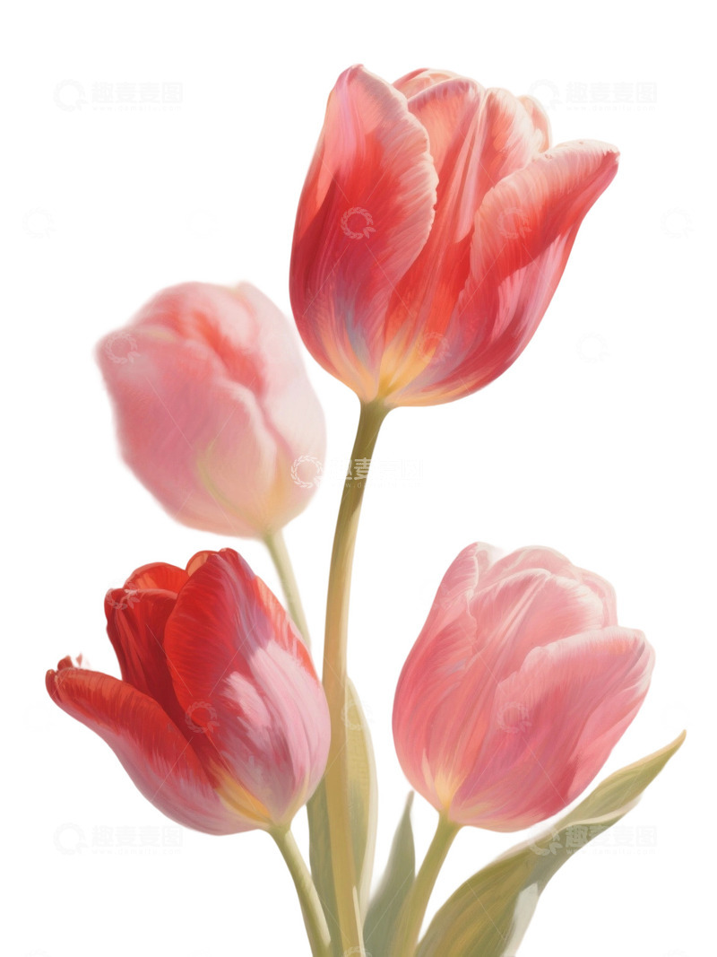 高清大图下载【趣麦麦图】郁金香花束免扣写实主题137