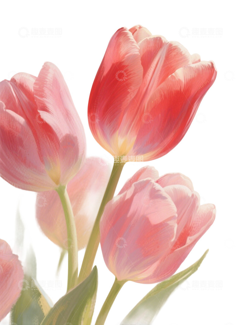 高清大图下载【趣麦麦图】郁金香花束免扣写实主题153