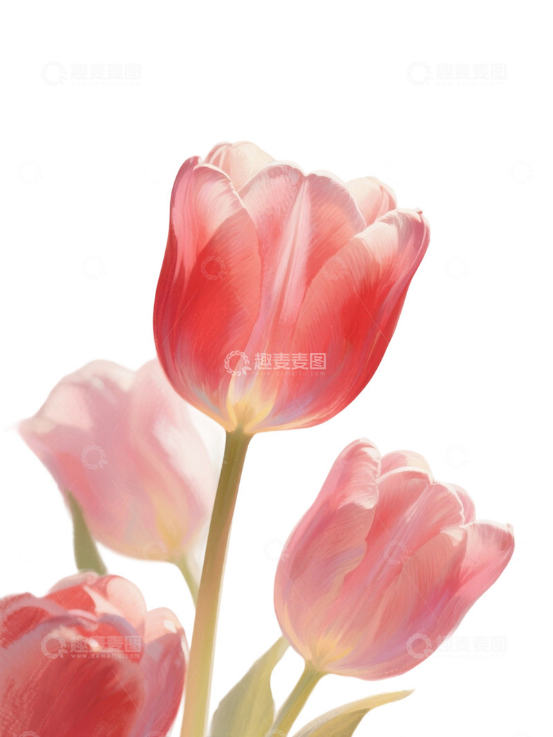 高清大图下载【趣麦麦图】郁金香花束免扣写实主题139