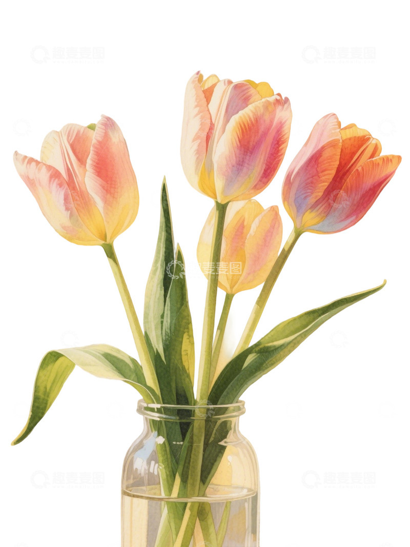 高清大图下载【趣麦麦图】郁金香花束免扣写实主题164