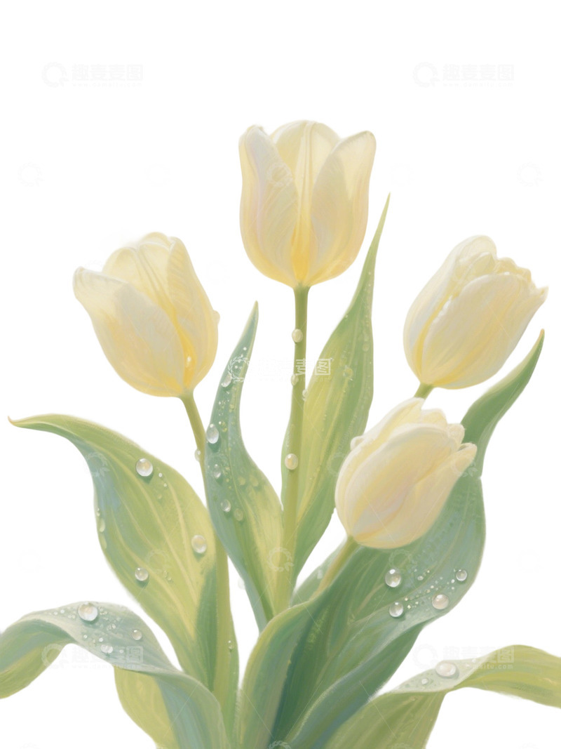 高清大图下载【趣麦麦图】郁金香花束免扣写实主题315
