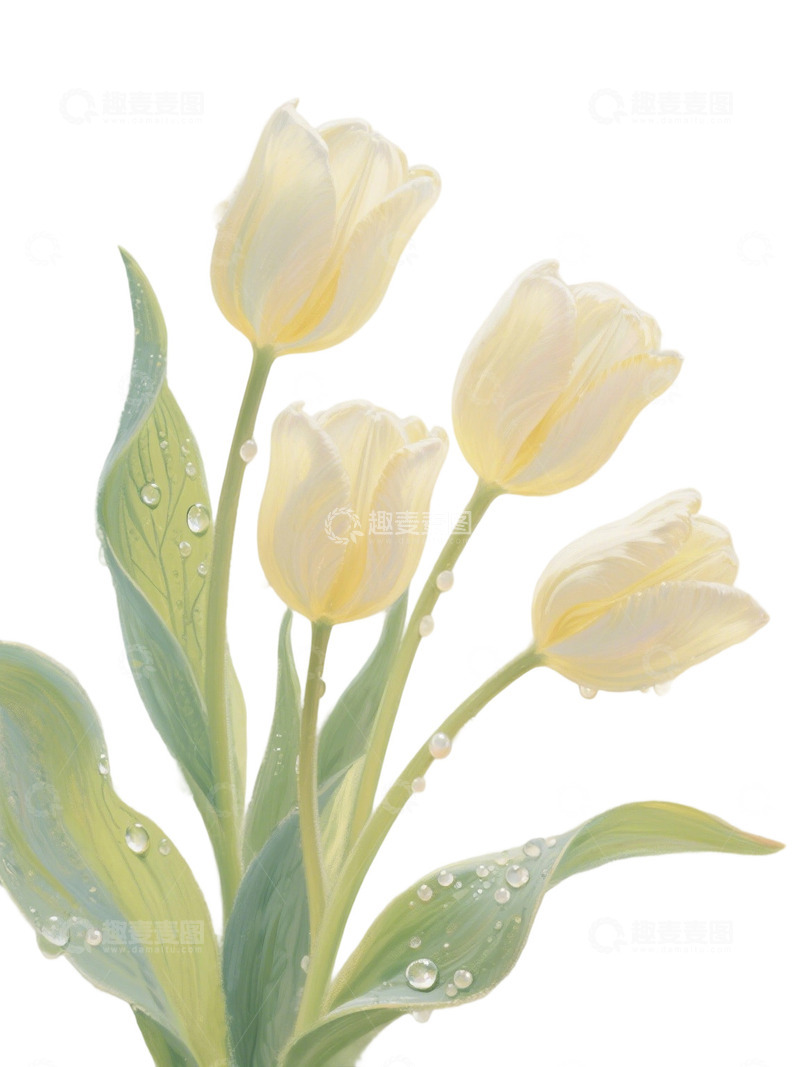 高清大图下载【趣麦麦图】郁金香花束免扣写实主题318