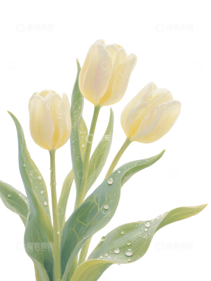 高清大图下载【趣麦麦图】郁金香花束免扣写实主题314