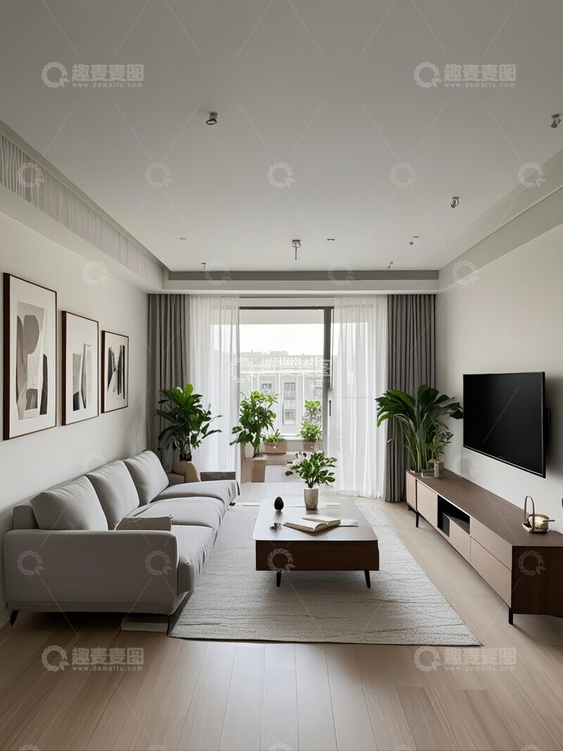 高清大图下载【趣麦麦图】简约客厅软装家居设计