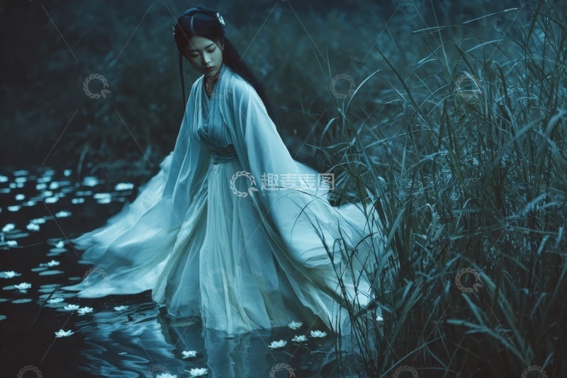 高清大图下载【趣麦麦图】穿着古装的女孩