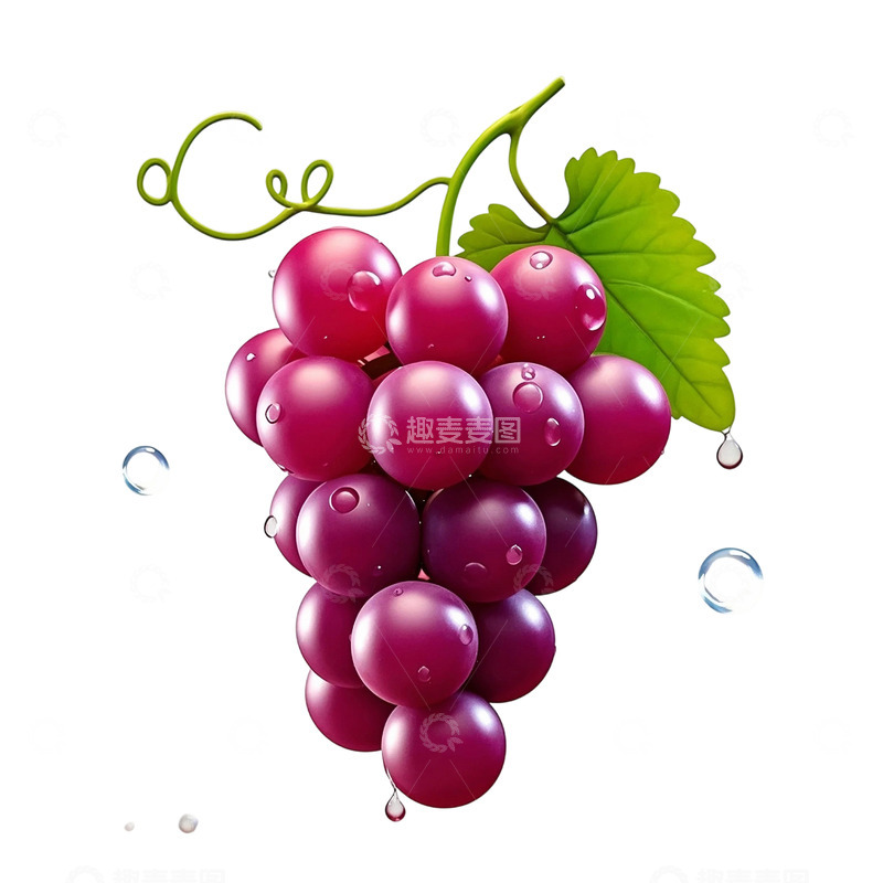 高清大图下载【趣麦麦图】水润饱满的葡萄2