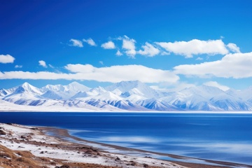 广阔的青海湖风景