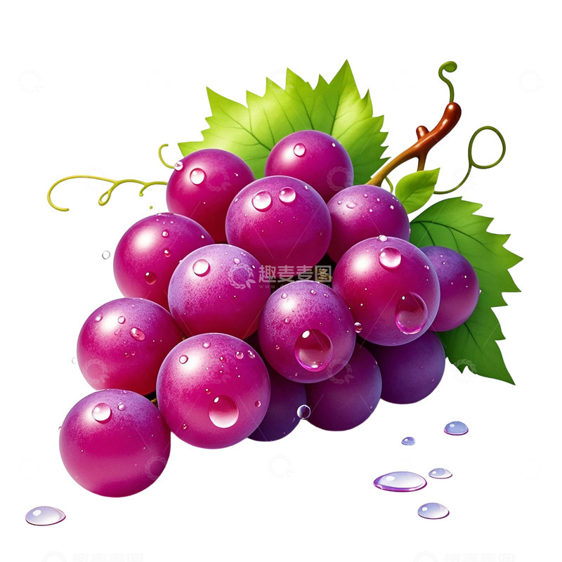 高清大图下载【趣麦麦图】水润饱满的葡萄5