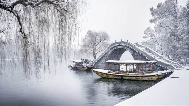 高清大图下载【趣麦麦图】西湖  雪景  景色