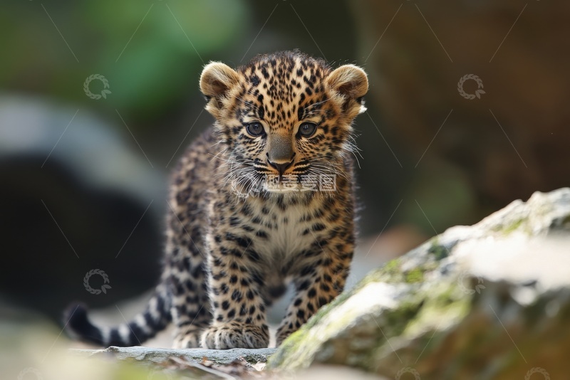 高清大图下载【趣麦麦图】一只小花豹摄影