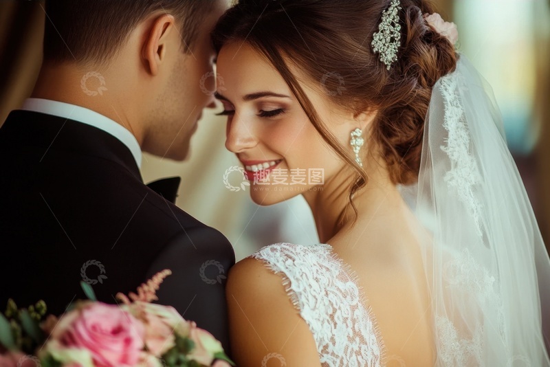 高清大图下载【趣麦麦图】结婚的新婚夫妇