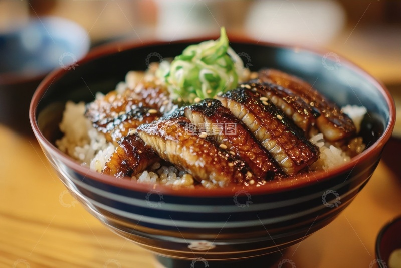 高清大图下载【趣麦麦图】一碗美味的鳗鱼烧饭