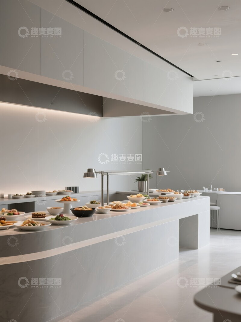 高清大图下载【趣麦麦图】豪华酒店简约自助餐厅美食