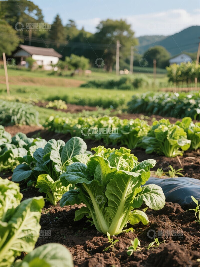 高清大图下载【趣麦麦图】农田里的绿叶蔬菜