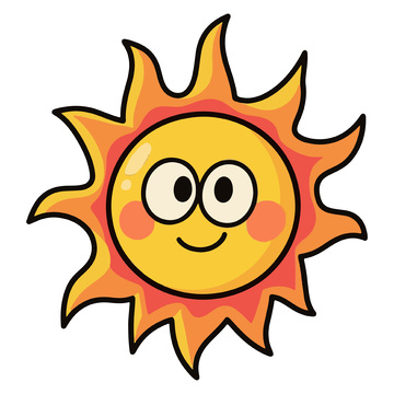 卡通可爱太阳