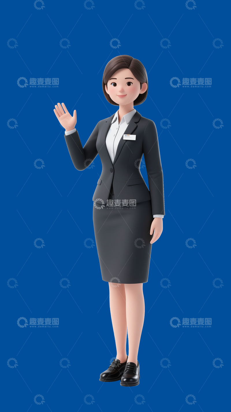 源文件下载【趣麦麦图】穿职业装的女士3