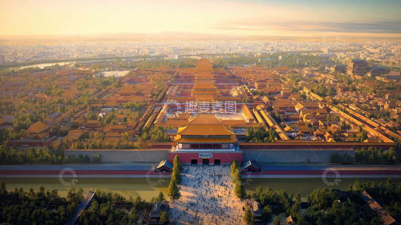 高清大图下载【趣麦麦图】故宫  建筑  俯瞰